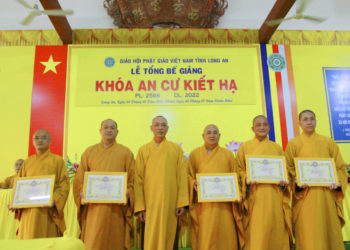 Lễ Tổng bế giảng khoá An cư Kiết hạ Phật giáo tỉnh Long An PL 2566 – DL 2022