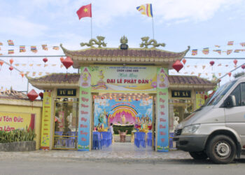 CHÙA LONG HOÀ XÃ MỸ THẠNH LONG TRỌNG TỔ CHỨC ĐẠI LỄ PHẬT ĐẢN PL.2567 – DL.2023