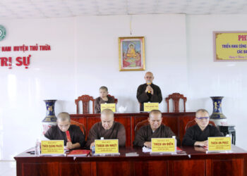 BAN TRỊ SỰ GHPGVN HUYỆN THỦ THỪA HỌP ĐỊNH KỲ QUÝ 2 NĂM QUÝ MÃO – 2023  LỄ RA MẮT NHÂN SỰ CÁC BAN