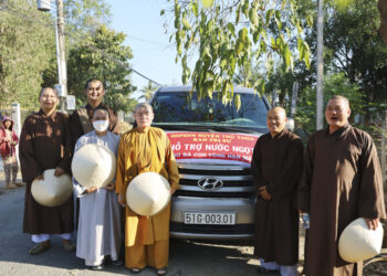 CHƯƠNG TRÌNH GIỌT NƯỚC NGHĨA TÌNH CỦA BTS GHPGVN HUYỆN THỦ THỪA PHỐI HỢP VỚI BẠN HỮU ĐƯỜNG XA